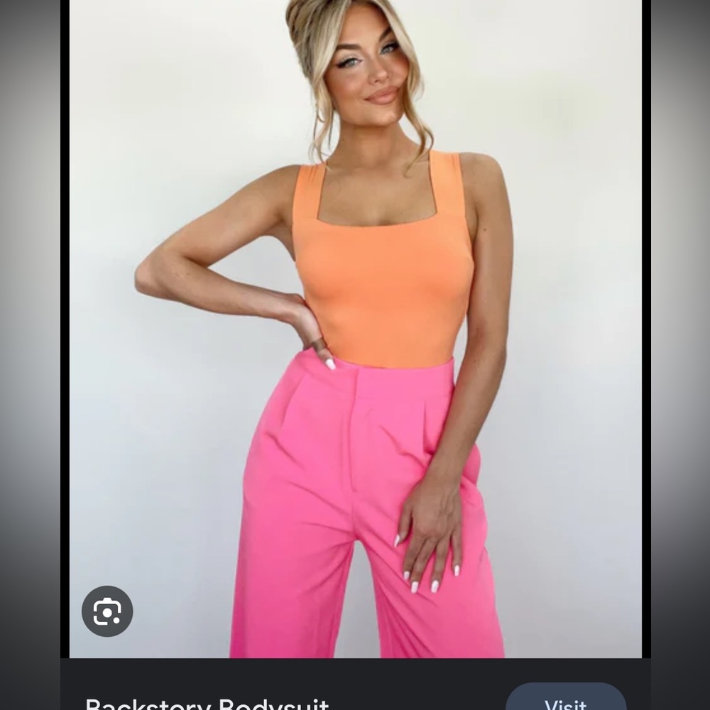 Tangerine body suit
